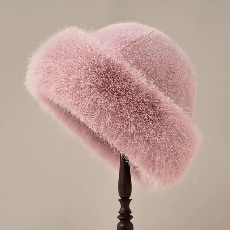 Furla Damen Wintermütze Pelz Warm
