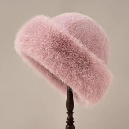 Furla Damen Wintermütze Pelz Warm