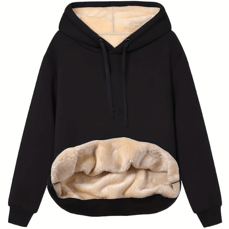 Norvielle Damen Fleecepullover Leicht Warm Beige