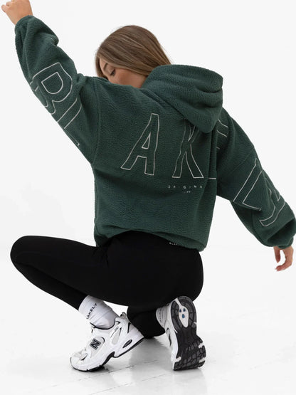Akerra Damen Oversize Fleece Hoodie Kapuze