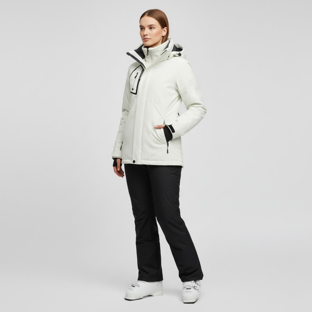 Damen Skianzug Strukturierte Jacke und Hose Wintersport