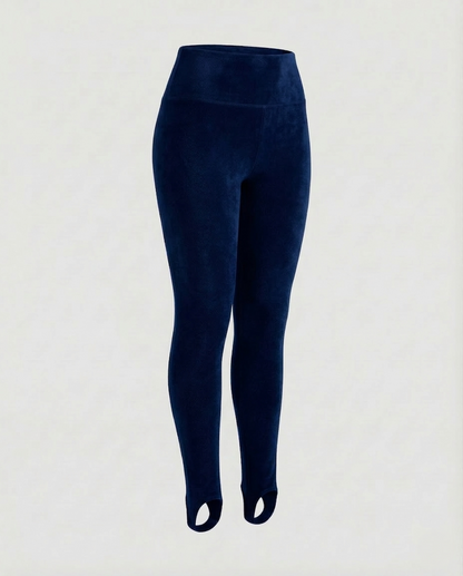 Damen Thermo Fleece Leggings Hochtaillig
