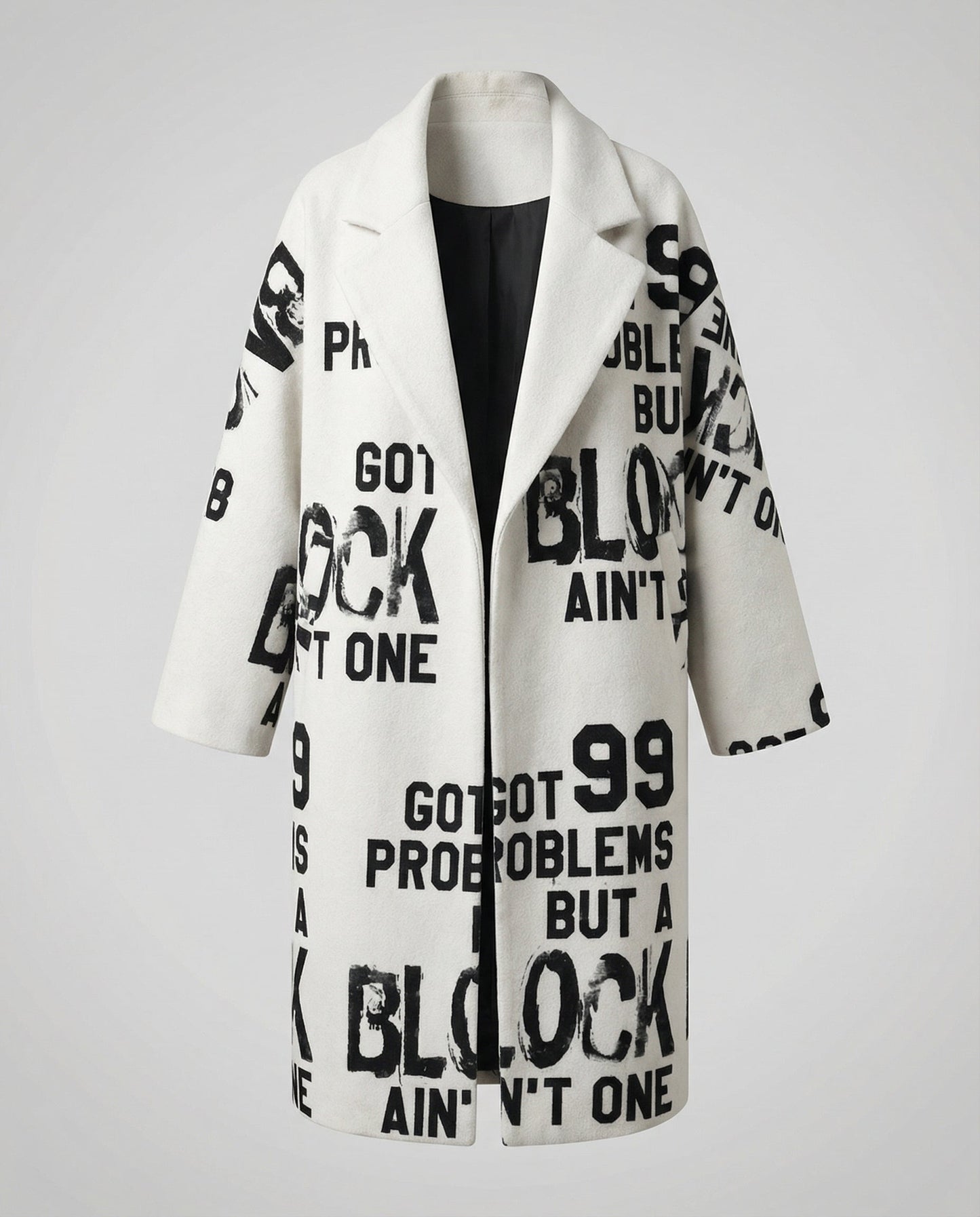 Damen Wollmantel Lang Elegantes Design