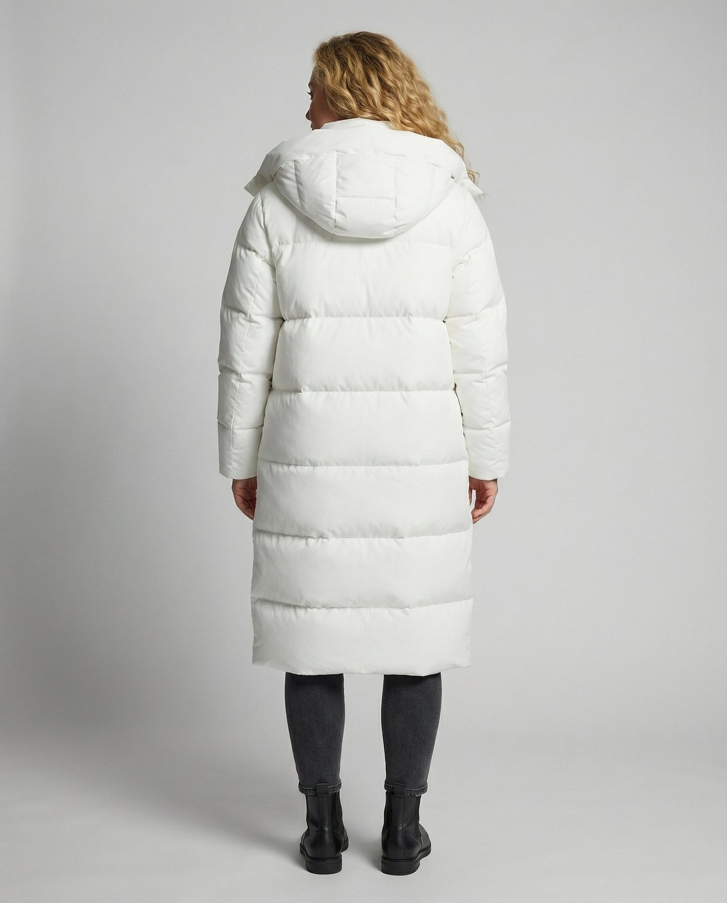 Langer Damen Daunenmantel Plus Size