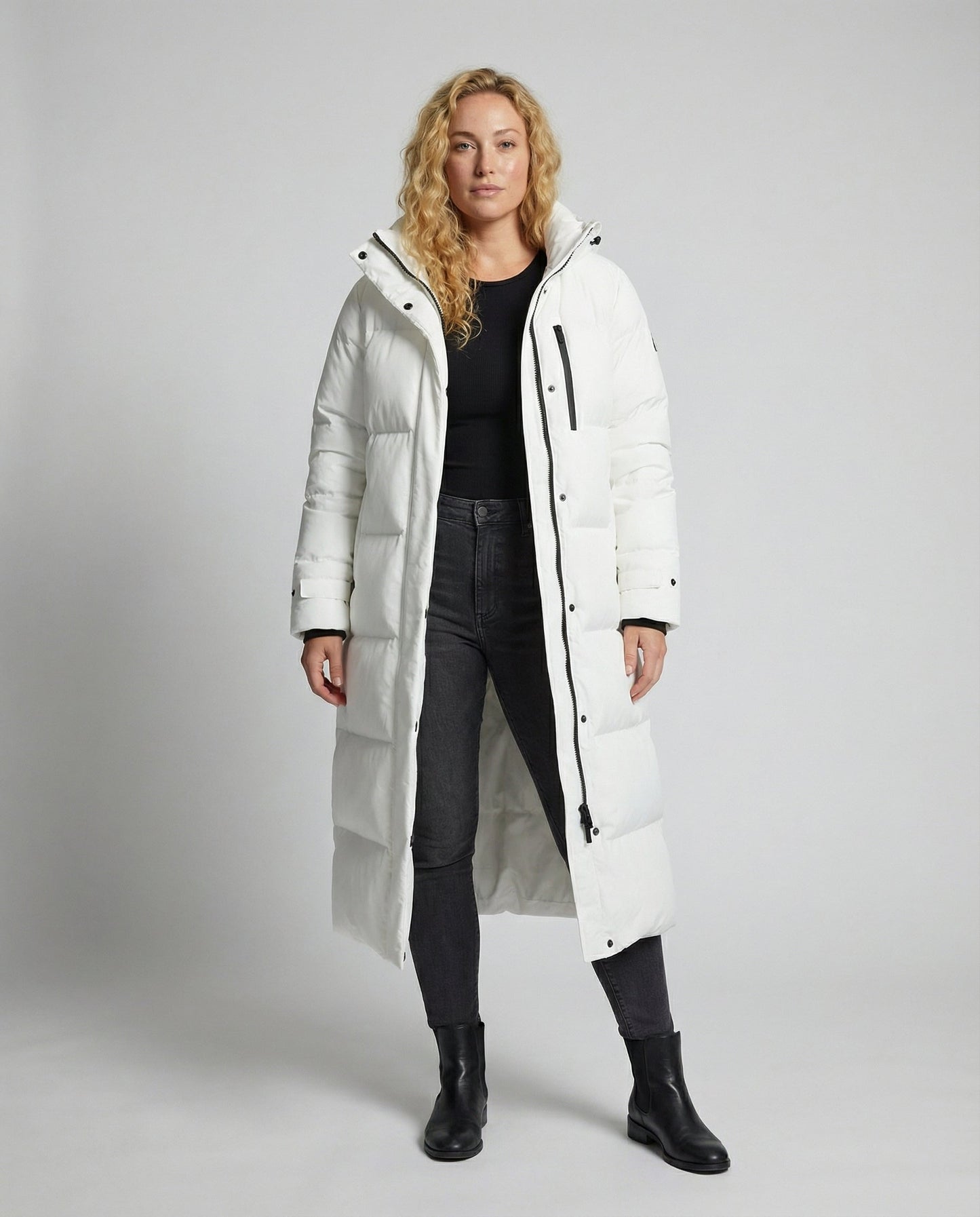 Langer Damen Daunenmantel Plus Size
