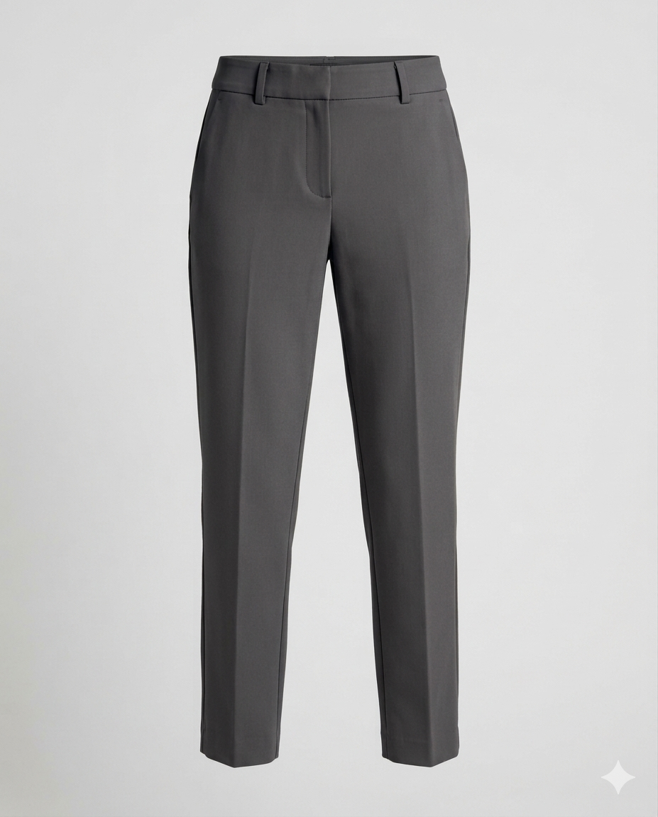 Damen Businesshose Elastisch Mittelhohe Taille