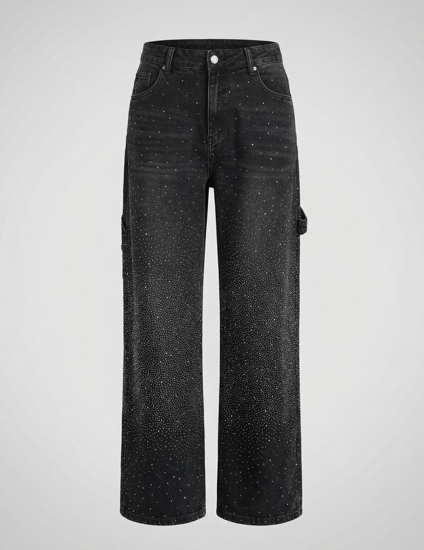 Damen Diamond Jeans Glitzer Effekt