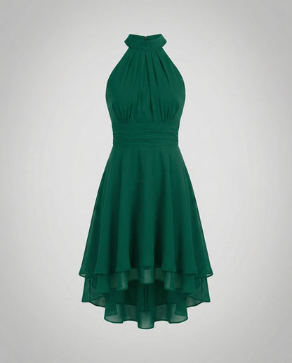Damen Sommerkleid Rüschenkleid Pastellfarben