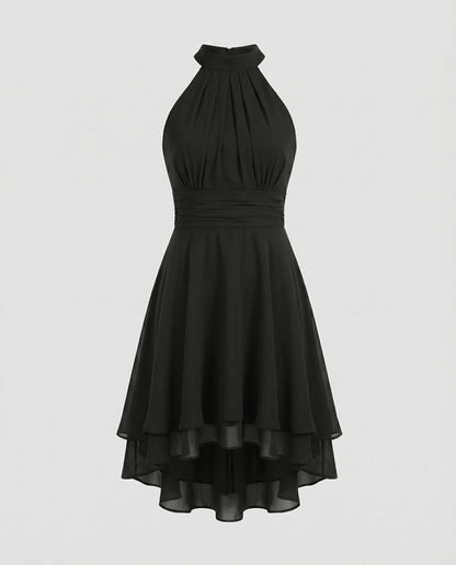 Damen Sommerkleid Rüschenkleid Pastellfarben