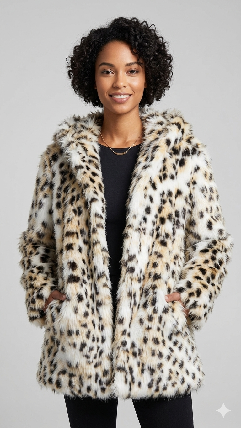 Damen Kunstfelljacke Flauschig Norvielle