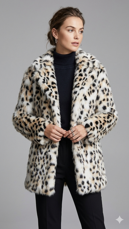 Damen Kunstfelljacke Flauschig Norvielle