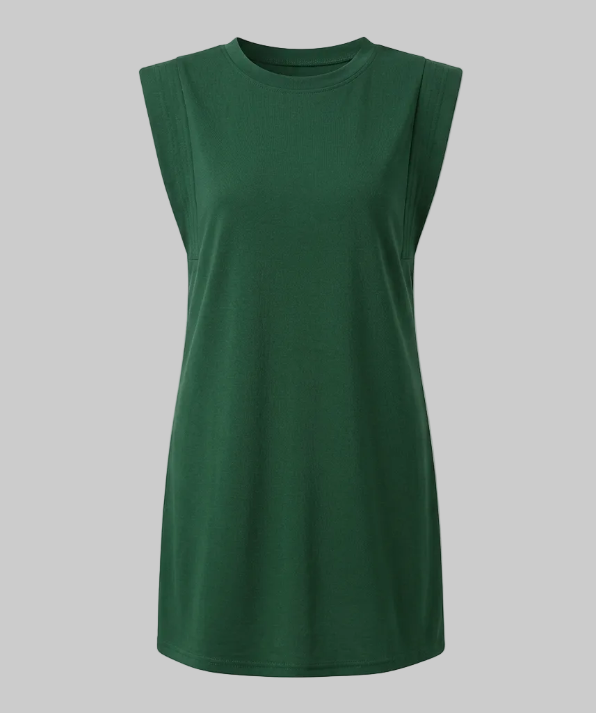Damen Minikleid Gerades Schnitt Gepolsterte Schultern