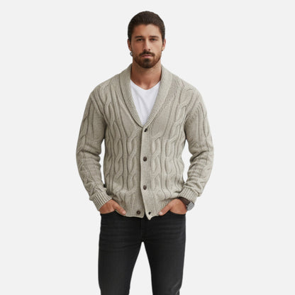 Herren Strickcardigan Klassisch mit Knöpfen