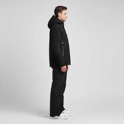 Herren Skijacke Kapuze Hose Funktionswinterbekleidung