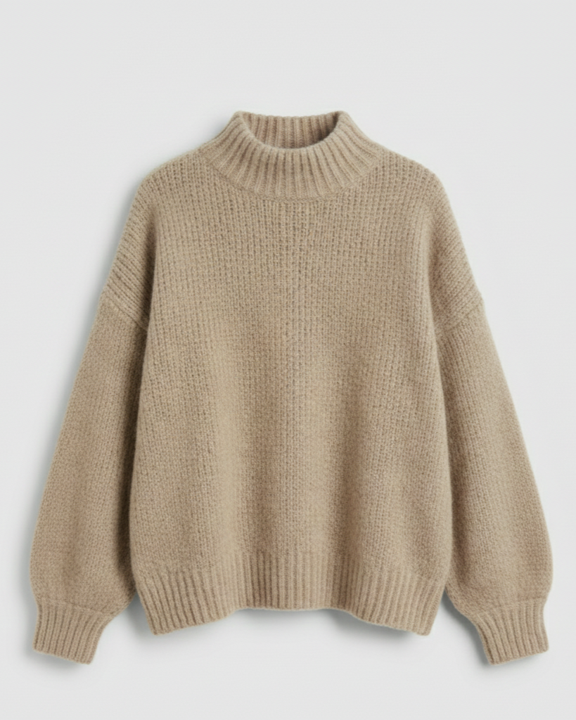Damen Oversize Pullover Flauschig