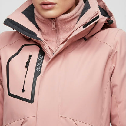 Damen Skianzug Kapuze Jacke Hose Zweiteiler