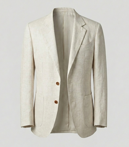 Eleganter Herren Leinenanzug Mit Anzughose