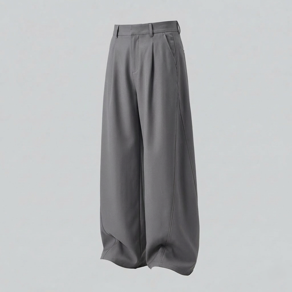 Herren High Waist Palazzo Hose