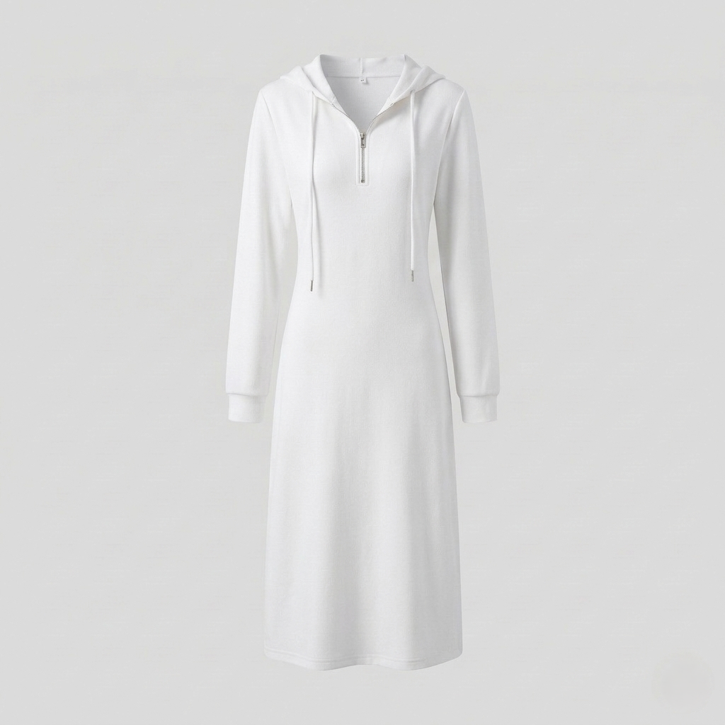 Damen Midikleid Langarm Jersey