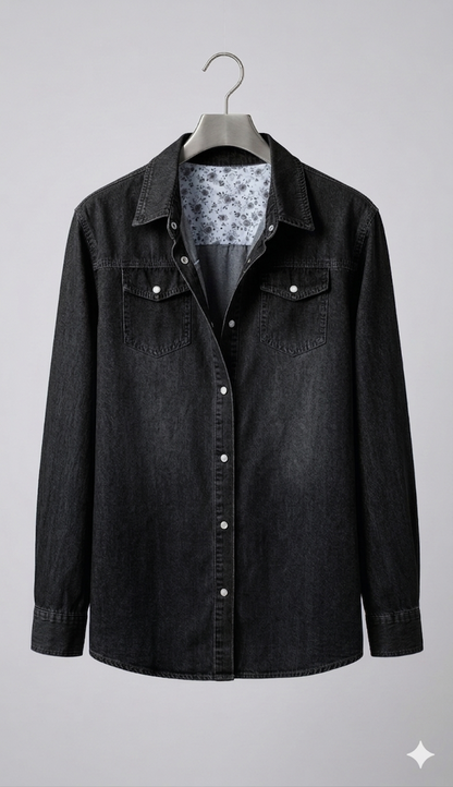Norvielle Damen Denimjacke Lang