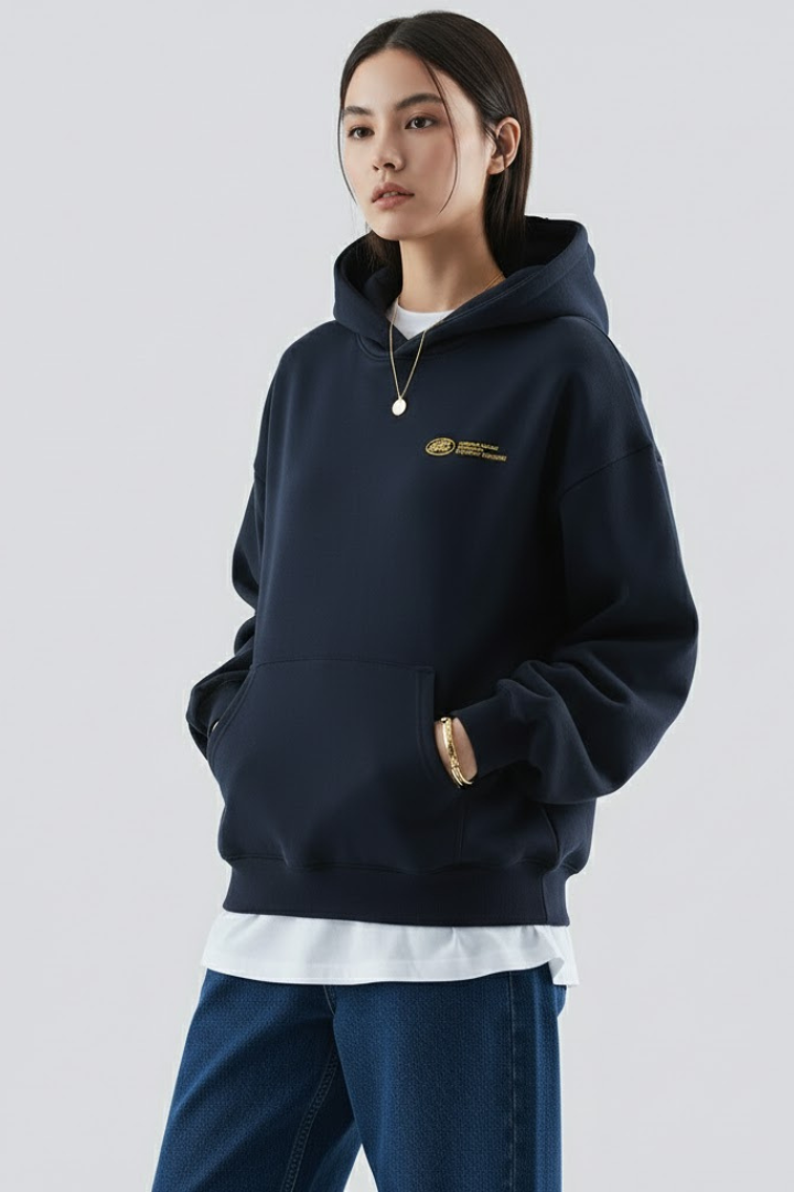 Damen Hoodie Frontdruck Pullover-Design