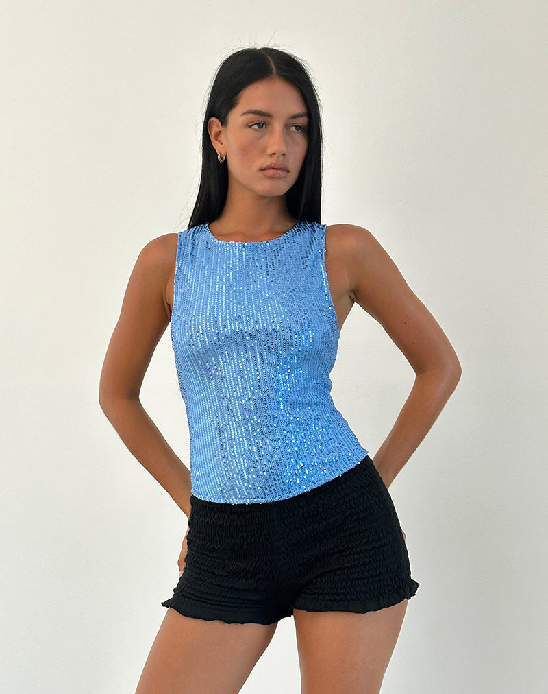 Norvielle Damen Pailletten Glitzernd Metallic - Norvielle