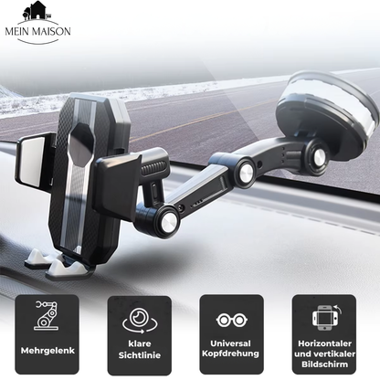 Auto Handyhalterung Saugnapf 360° Drehbar Einhandbedienung