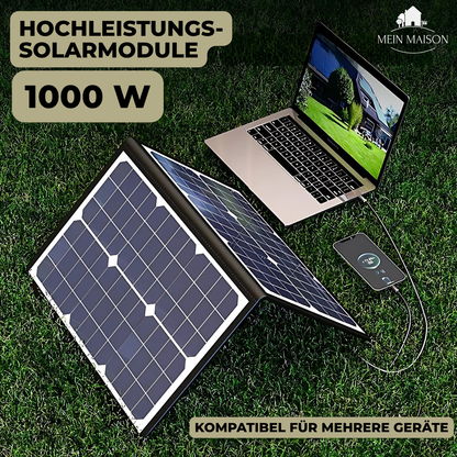 SolaraX Faltbares Solarpanel 1000W mit Mppt und USB