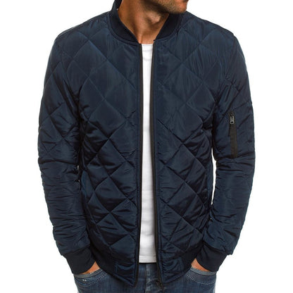 Herren Steppjacke Reißverschluss Freizeit