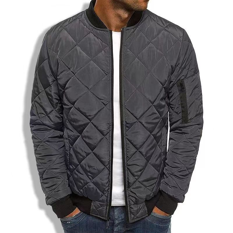 Herren Steppjacke Reißverschluss Freizeit