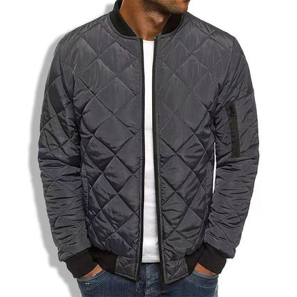 Herren Steppjacke Reißverschluss Freizeit