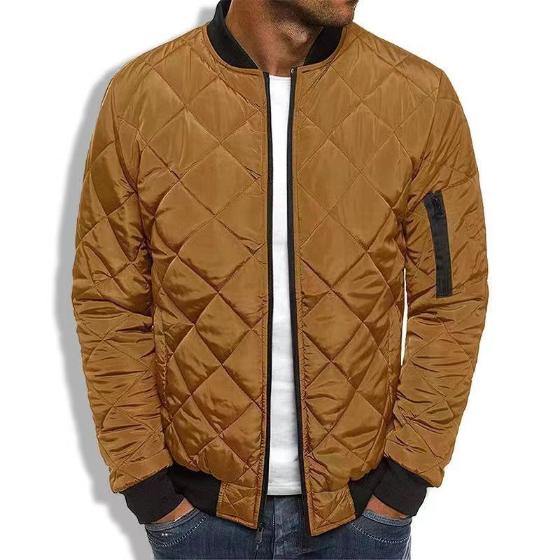 Herren Steppjacke Reißverschluss Freizeit