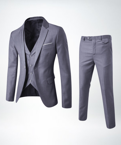 Herren Dreiteiliger Anzug Taillierte Jacke Weste Hose