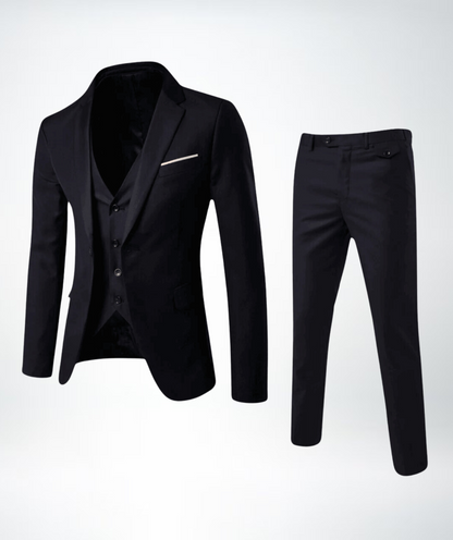 Herren Dreiteiliger Anzug Taillierte Jacke Weste Hose
