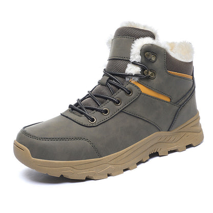 Damen Winterstiefel Hoher Schaft Stabiler Boden