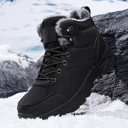 Damen Winterstiefel Hoher Schaft Stabiler Boden