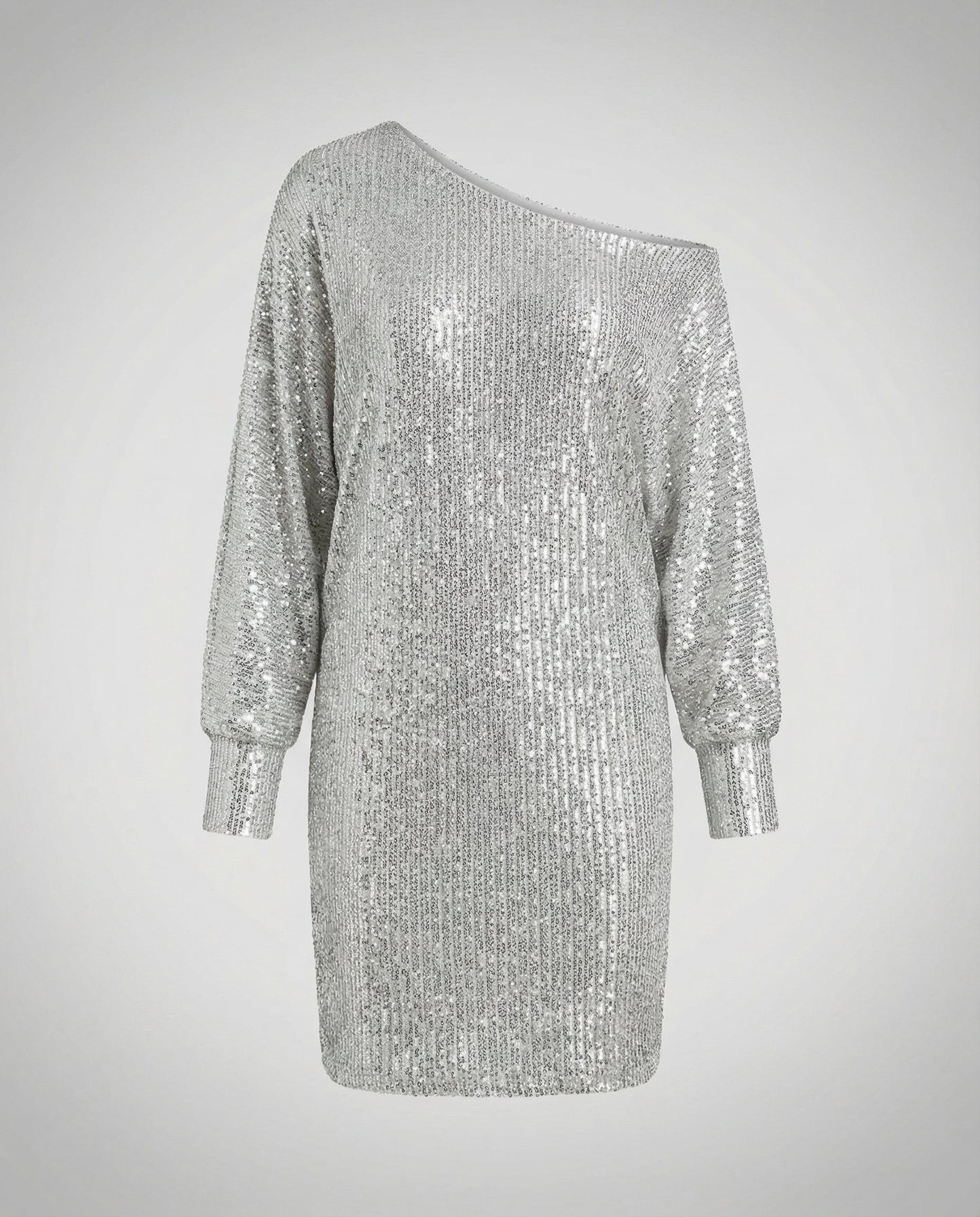 Damen Paillettenkleid Kontrast Norvielle