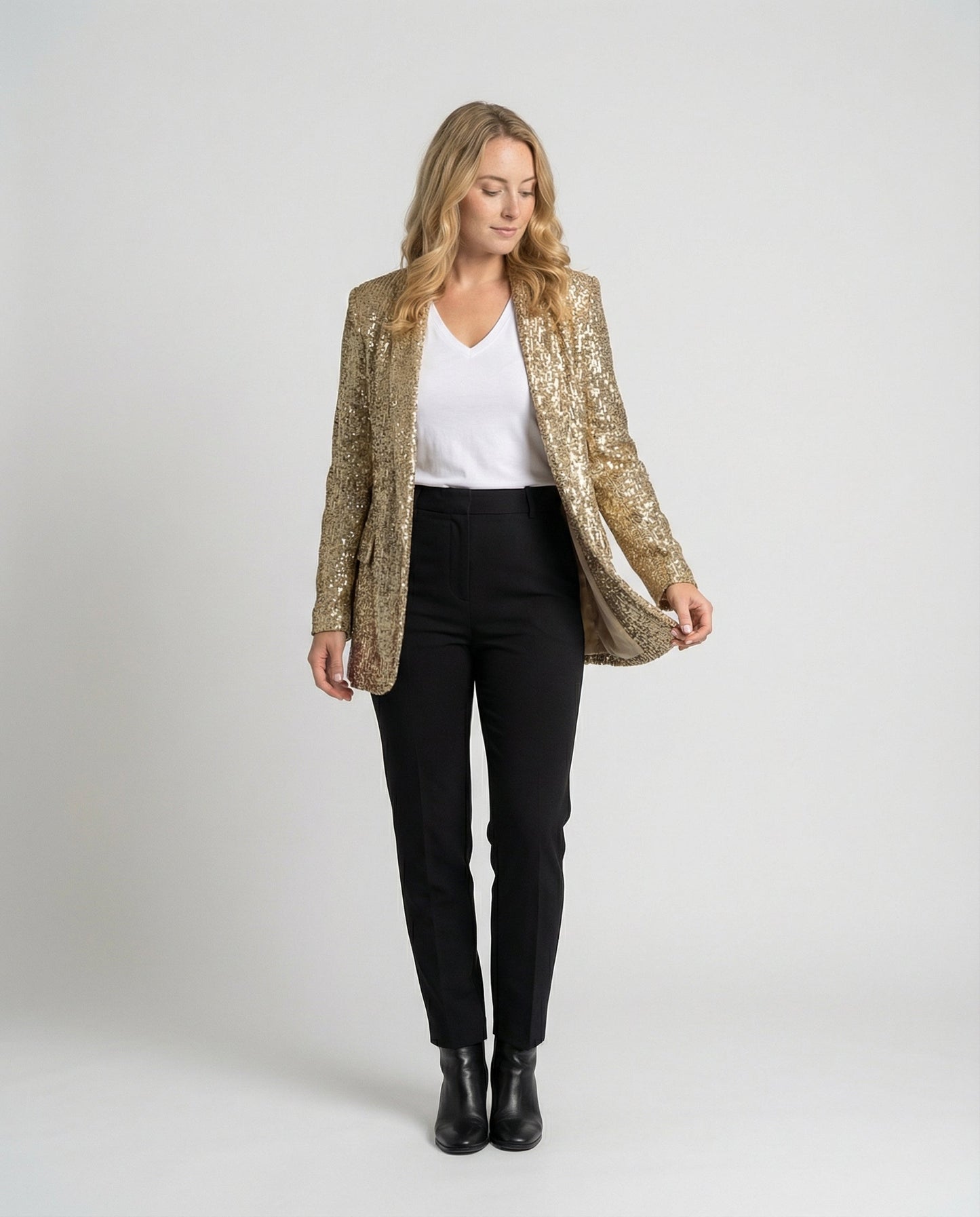 Damen Glitzerjacke Pailletten