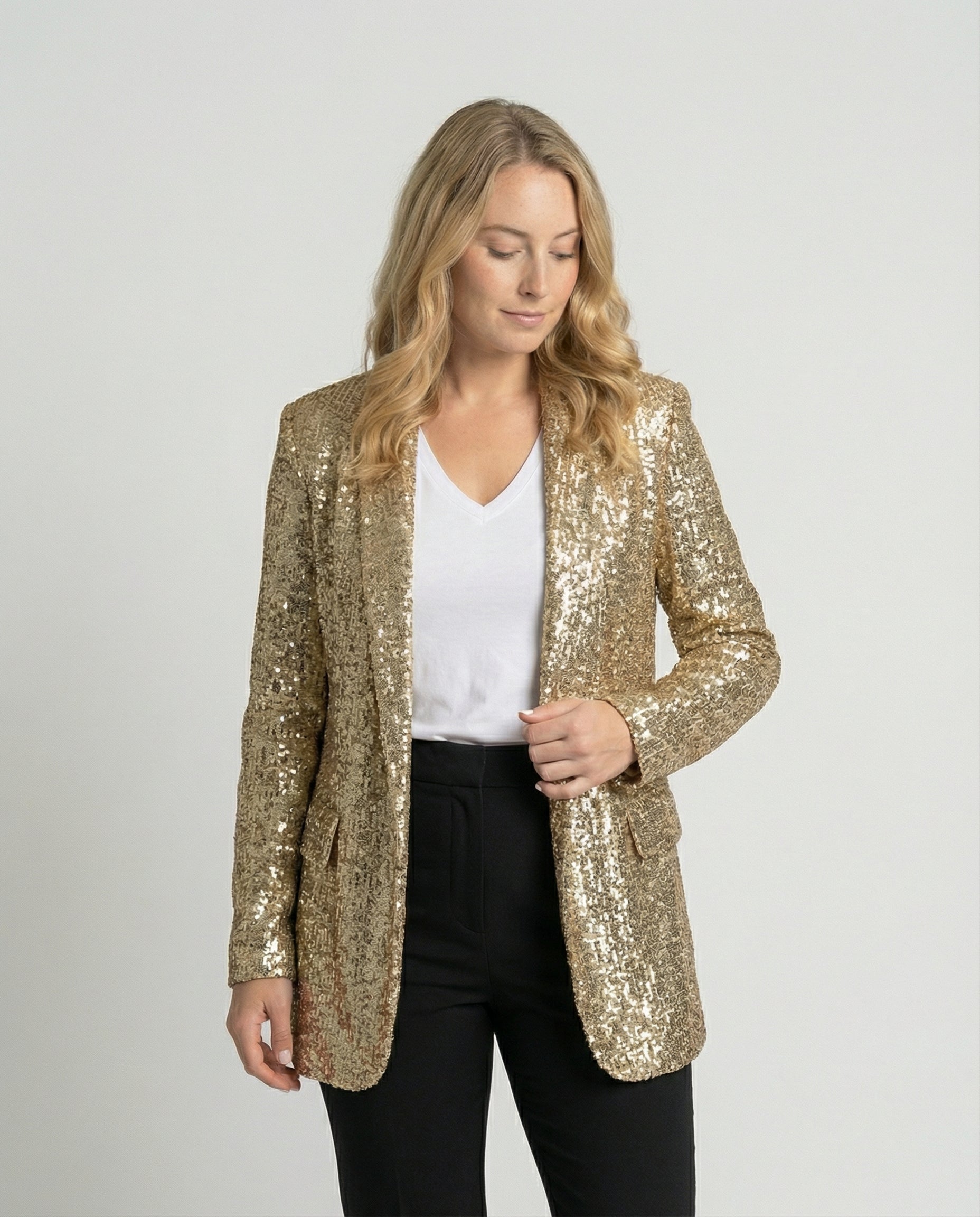 Damen Glitzerjacke Pailletten - Norvielle