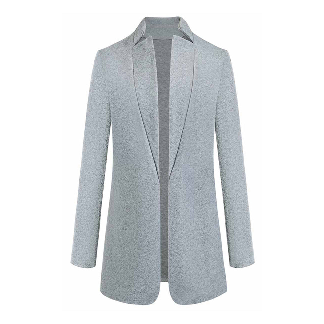 Damen Blazer Einfarbig Büro Look Elegant