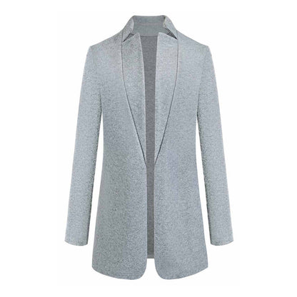 Damen Blazer Einfarbig Büro Look Elegant