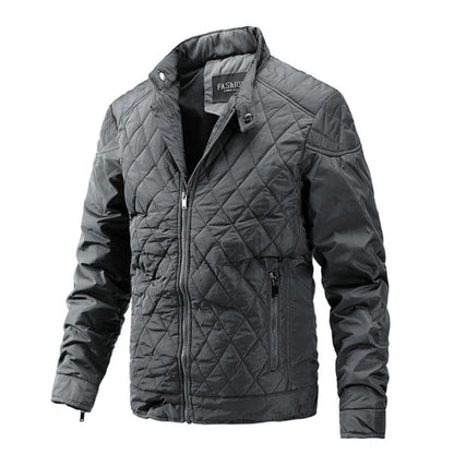 Herren Steppjacke Slim Fit Leichtgewicht Reißverschluss