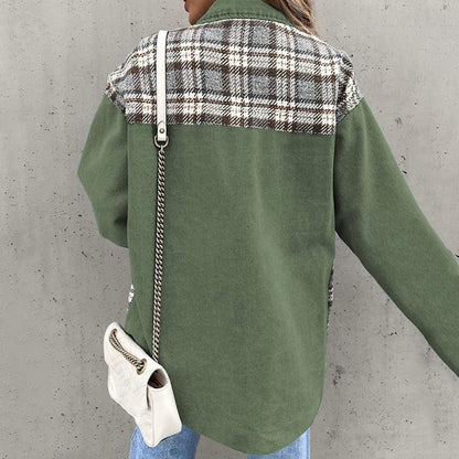 Damen Jeansjacke Kariert - Norvielle