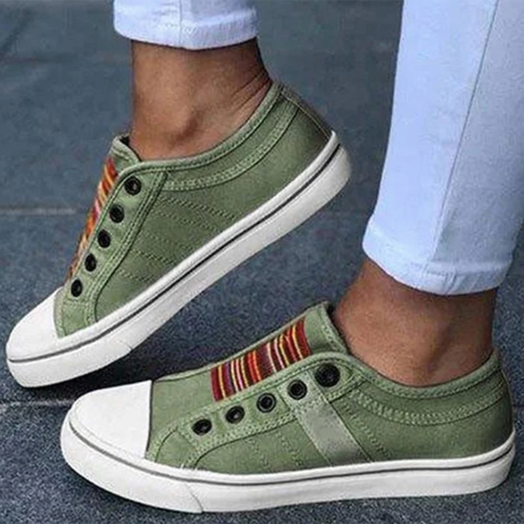 Norvielle Damen Slip-On Turnschuhe Lässig