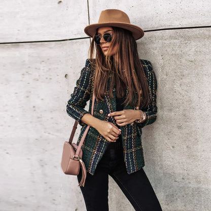 Herren Blazer Knopfleiste Wärmend