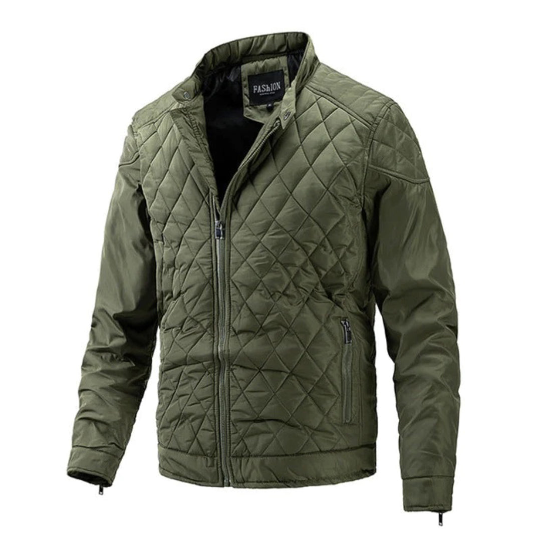 Herren Steppjacke Slim Fit Leichtgewicht Reißverschluss