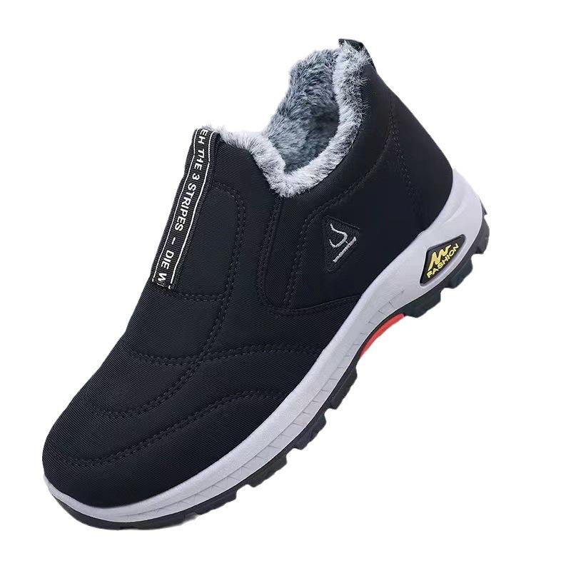 Damen Sneaker Rutschfeste Fleece-Sohle Schwarz - Norvielle