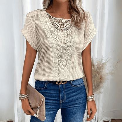 Damen Sommer Kurzarm Boho Stil - Norvielle