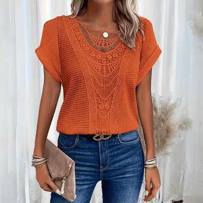 Damen Sommer- Kurzarm Boho-Style