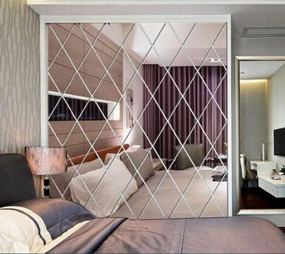 Eleganter 3D Spiegel Dreieck Dekoration